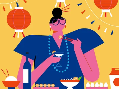 Chinese food chinese composition food illustration vector