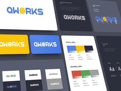 Qworks Logo app design icon illustration logo type typography ui ux web