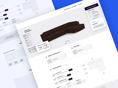 Configuration Tool Wireframe configurator design research ui ux design ux design wireframes