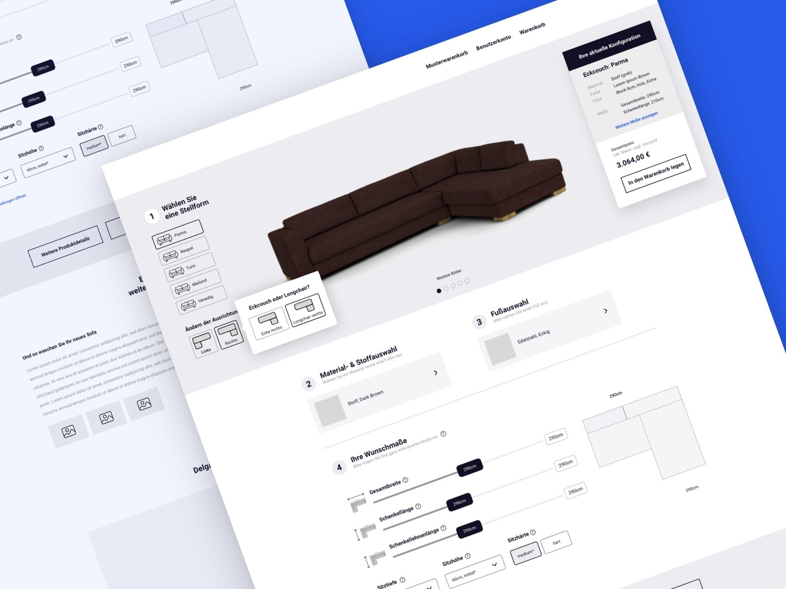 Example of Configuration Tool Wireframe
