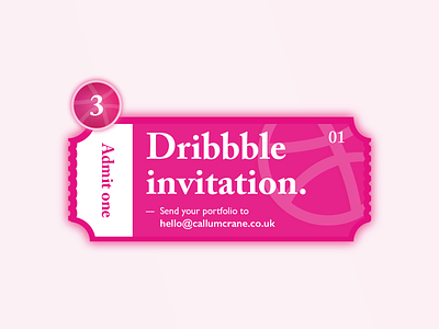3 x Dribbble invites app brand customer journey debut design dribbble dribbble ball dribbble invite experience design graphic design illustration illustrator invitation invitation design invite marque print design ticket ticket design ui