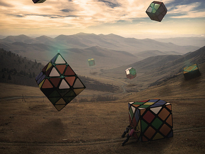 Magic Cube 2017 art dark fantasy kids photomanipulation photoshop surreal taiwan