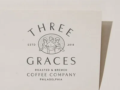 Three Graces Branding branding coffee graces illustration logo lynx modern philadelphia three vintage women