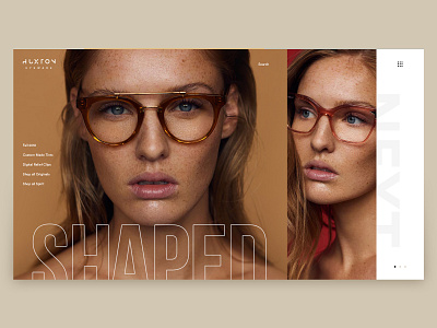 The Huxton Hero Concept creative creative design design ecommerce fashion hero hero area shape shape layer slider sliders typography ui ux