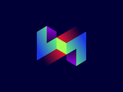 lmpossibilities! abstract branding color colorful gradient impossible impossible object impossible shape l7 letter logo logotype monogram spg symbol