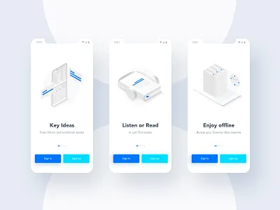Onboarding aplication book illustration listen mobile mobile app offline onboarding onboarding ui read reading ui ux