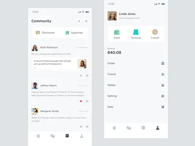wallet ios ui 应用 数据 设计 金融
