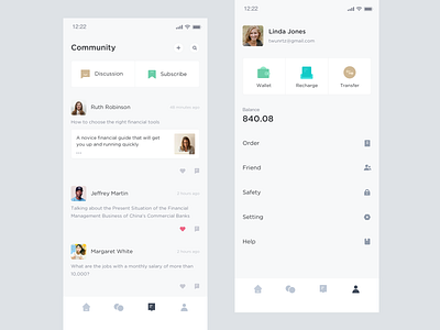 wallet ios ui 应用 数据 设计 金融
