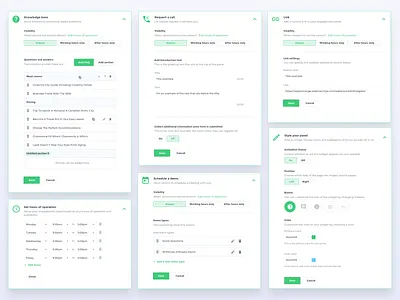 Birdseed configuration components button clean design component library confugire design system form form field panel schedule settings ui user experience ux web app web app design web application