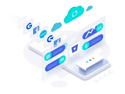 Storytelling illustration for animation design digital product icon illustration isometric 3d sketch app