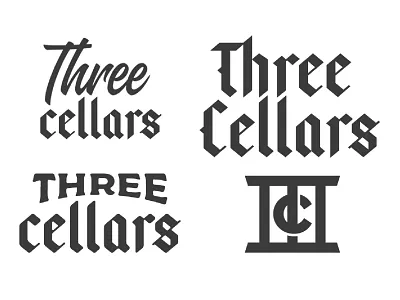 Brewery/Winery Logo Exploration beer blackletter brewery font lockup logo monogram restaurant script sketches wine winery wordmark