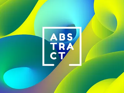 Abstract Background by Illustrator's Blend Tool abstract background blend gradient green hero stock twisted vibrant yellow