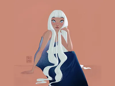 Excuse me? characterart illustration ipad lady procreate visdev