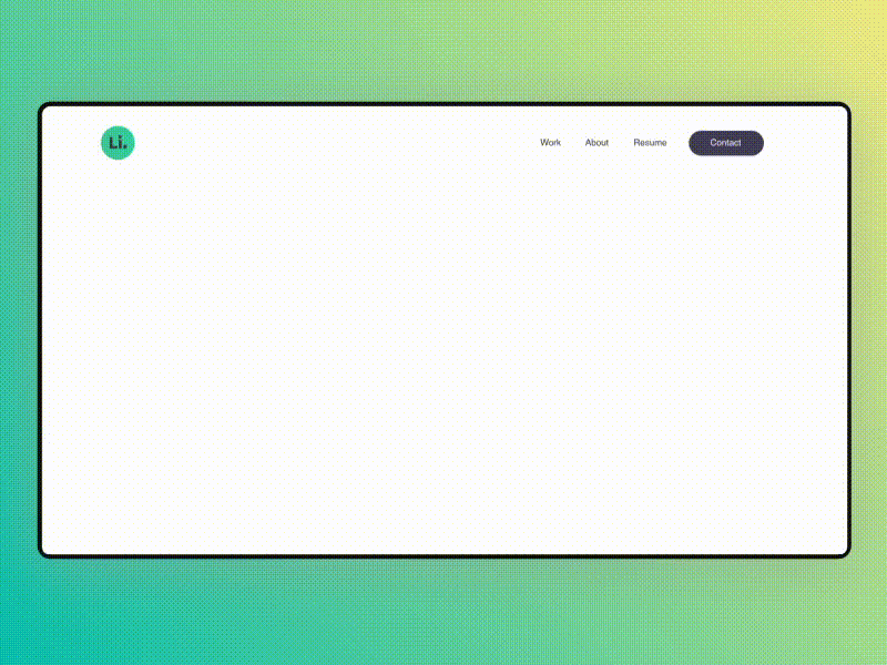 Portfolio Landing page adobe after effects adobe photoshop clean ui design flat colors flat ui gradient icon illustration minimal minimal design product typography ui ui design ui inspiration user interface ux design vector website