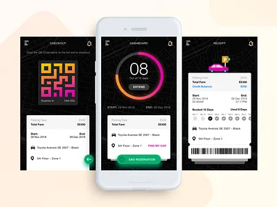 Kairo Parking App analytics car mobile app parking parking app timer