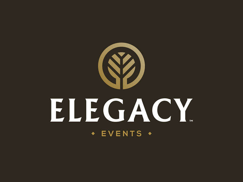 Elegacy Events - Logo Design branch symbol brand brand creator brand identity branding e clever letters ee monogram initials event managment company geometric branding icon design identity designer legacy events lettermark logomark logotype designer negative space negative space logo smart mark tree logotype typography