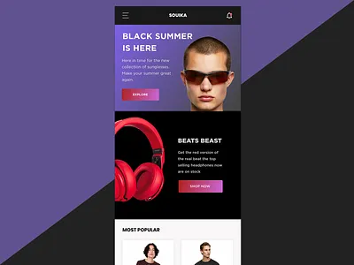 Souika Fashion App ecommerce fashion ui ux web design webdesign