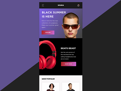 Souika Fashion App ecommerce fashion ui ux web design webdesign