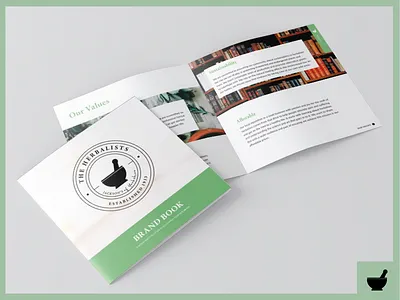 The Herbalists Brand Book apothecary brand book branding herbalists herbs medicine natural nature pestle values