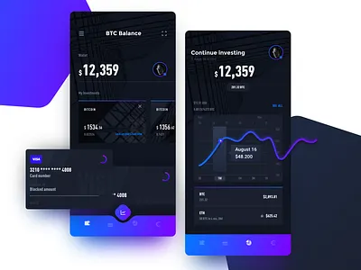 Daily design 26/100 - Financial Bank Card app bank bank card black black white black and white card credit daily ui design dynamics gif interface motion ui ui100days uidesign uikit ux white