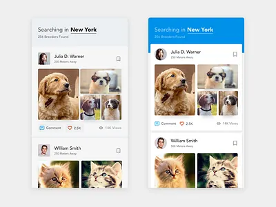 Pet Breeder Discovery App android app dashboard design ios minimal sketchapp ui ux