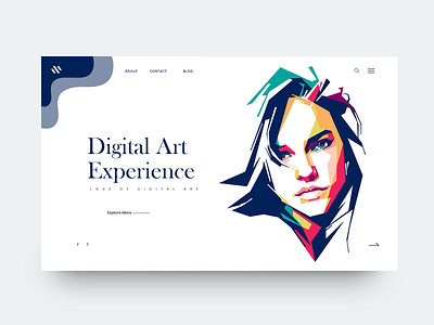 UI Design Idea (Digital Art Experience) art artist black and gold clean clean creative dashboard design digital explorations feed idea interface navigation post profile sidebar social stories ui ui ux design