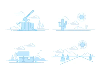 Empty state illos duo tone empty states illustration lightning design system nature salesforce slds trailhead