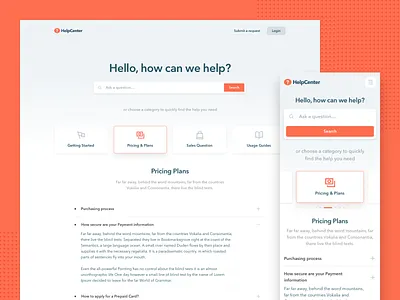 Help Center faq help help center helpcenter questions ui ux web website