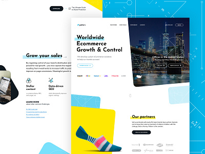 Pattern.com Homepage blue blue and yellow branding homepage pattern pattern.com patterns rebrand whitespace