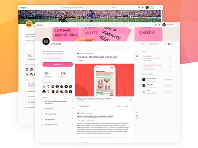 Community Discussion Board Platform board discussion forum interface ui web