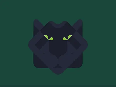 Black Panther animal blackpanther design face geometic illustration panther vector