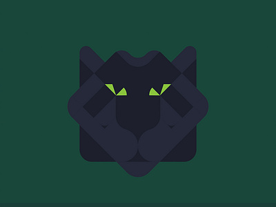 Black Panther animal blackpanther design face geometic illustration panther vector