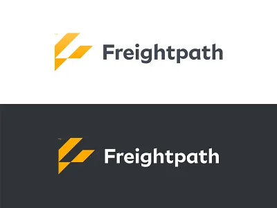 Freightpath Logo branding f forward geometric logo mark monogram p path
