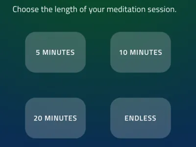 Meditation Selection design indigo.design meditation ui ux