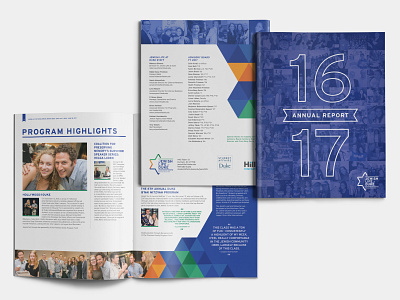 Jewish Life at Duke 2017 Annual Report annual duke duotone jewish life photos polygonal polygons report university