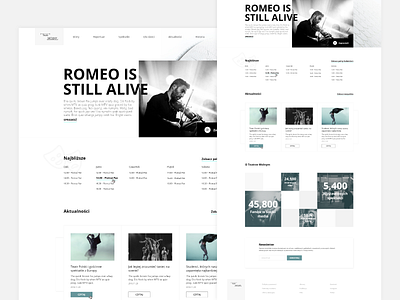 Theatre Wolny - Landing adobe art clean concept design landing layout opera page theater theatre web webdesign www xd