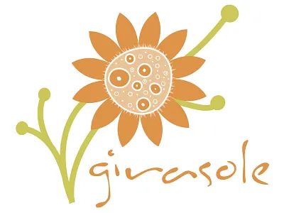 Girasole Logo Dribble art direction design flowershop graphic design logo typography