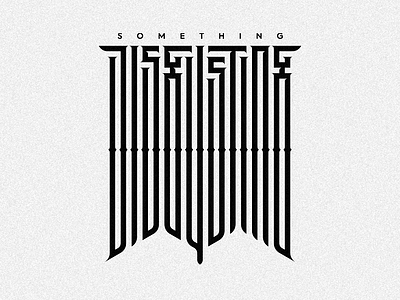 Disgusting brand disgusting emblem letter lettering logo logotype mase monogram symbol typography