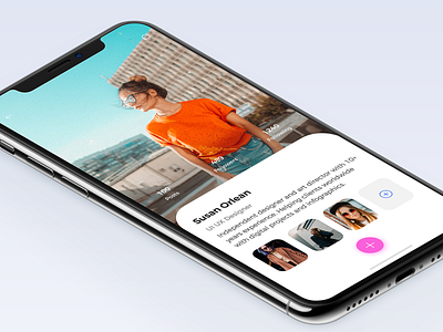 Designer Profile apps behance colors design designer dribbble interface ios minimal profile ui ux