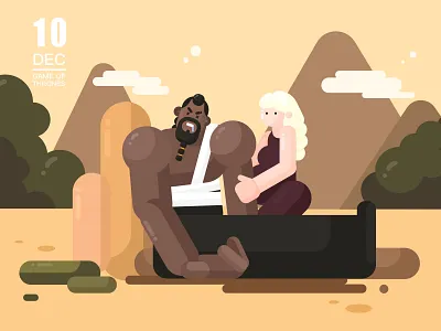 Khal Drogo design game of thrones illustator illustration