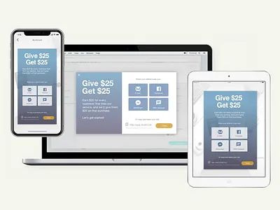 Responsive Desktop Mobile and Tablet Share Widget Versions dashboard ui illustration iphone x share button sketch social buttons ui user interface vector widget