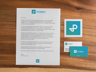 Popey Stationary branding logo logo design nelo stationary