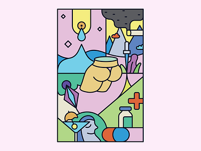 Medium High. The Leisure apparel ass breast coctail design graphic graphic design hills illustration leisure medicine pills shirt smoke tshirt vector