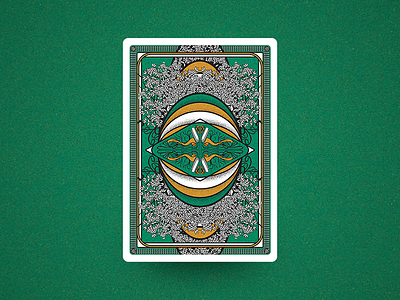 Valley of Leona abstract blackjack card design fun illustration photoshop playing poker vintage