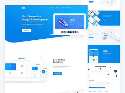 Website Landing Page for Digital Design Agency design di digital agency landing page minimal rikon rahman ui ui design ux ux design web design website