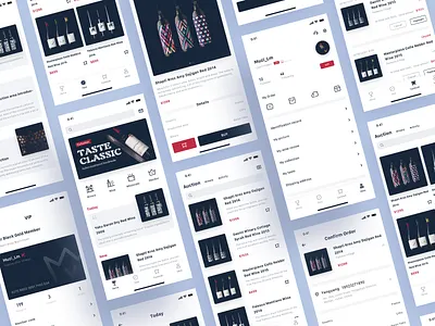 An app for wine tasting and selling 3 app app，ui design icon icon，ui ux