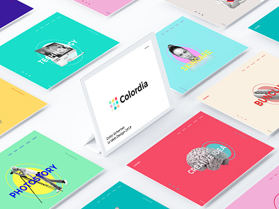 Colordia - Color Schemes in Web Design 2019 behance colors colorscheme design dribbble illustration interface minimal ui ux vector web