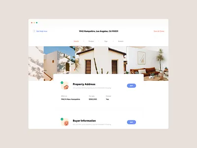 Offer Page @ Open Listings buy home house interfaces offer openlistings product design property real estate ui ux