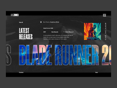 Hans Zimmer Homepage Re-design Concept art design typography ui ux web