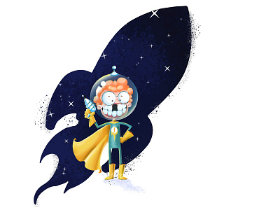 Jimmy Freckles in the space astro astro boy boy character illustration kid mascot mascot design mascote personagem